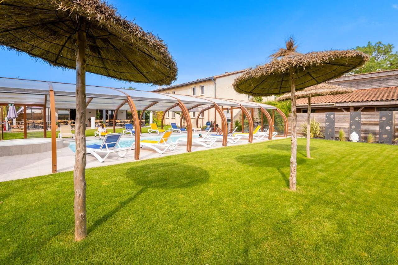 Logis Hotel Restaurant Le Clos Fleuri Кастельнодарі Екстер'єр фото